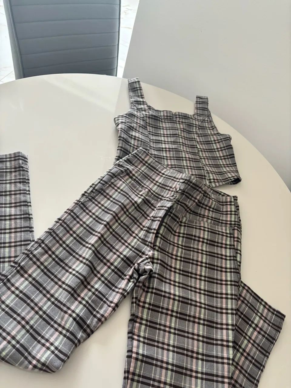 Conjunto chocris xadrez R$90,00 - Foto 2