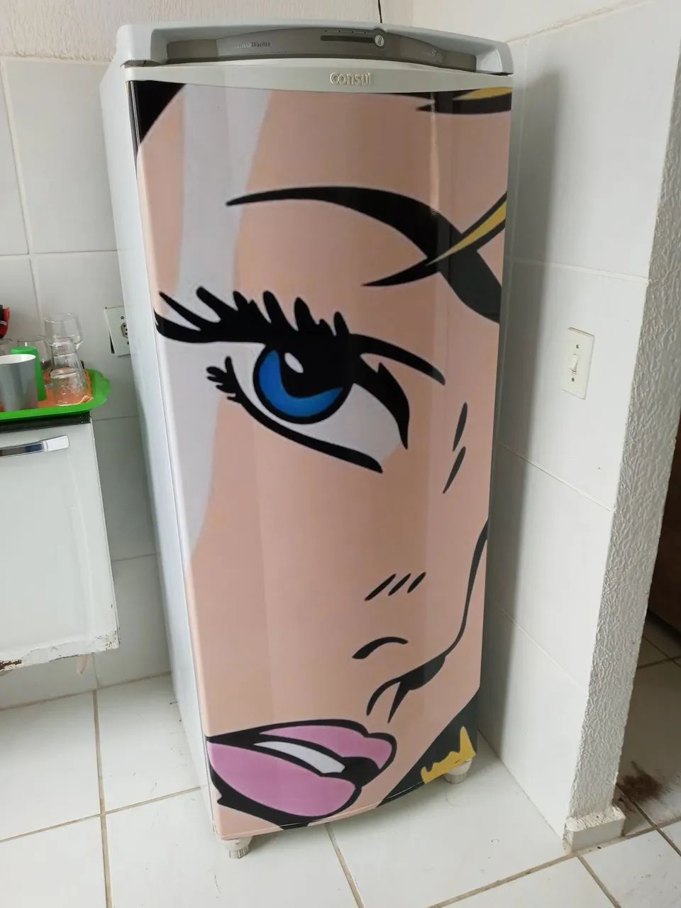 Envelopamento customização de geladeiras e outros adesivos 