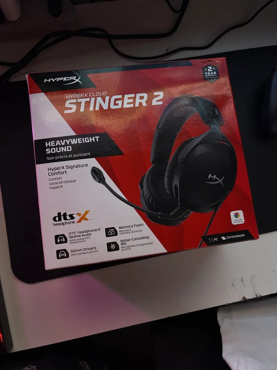? HyperX Cloud Stinger 2 à venda! ? Som potente, confortável e com microfone.  - Foto 5