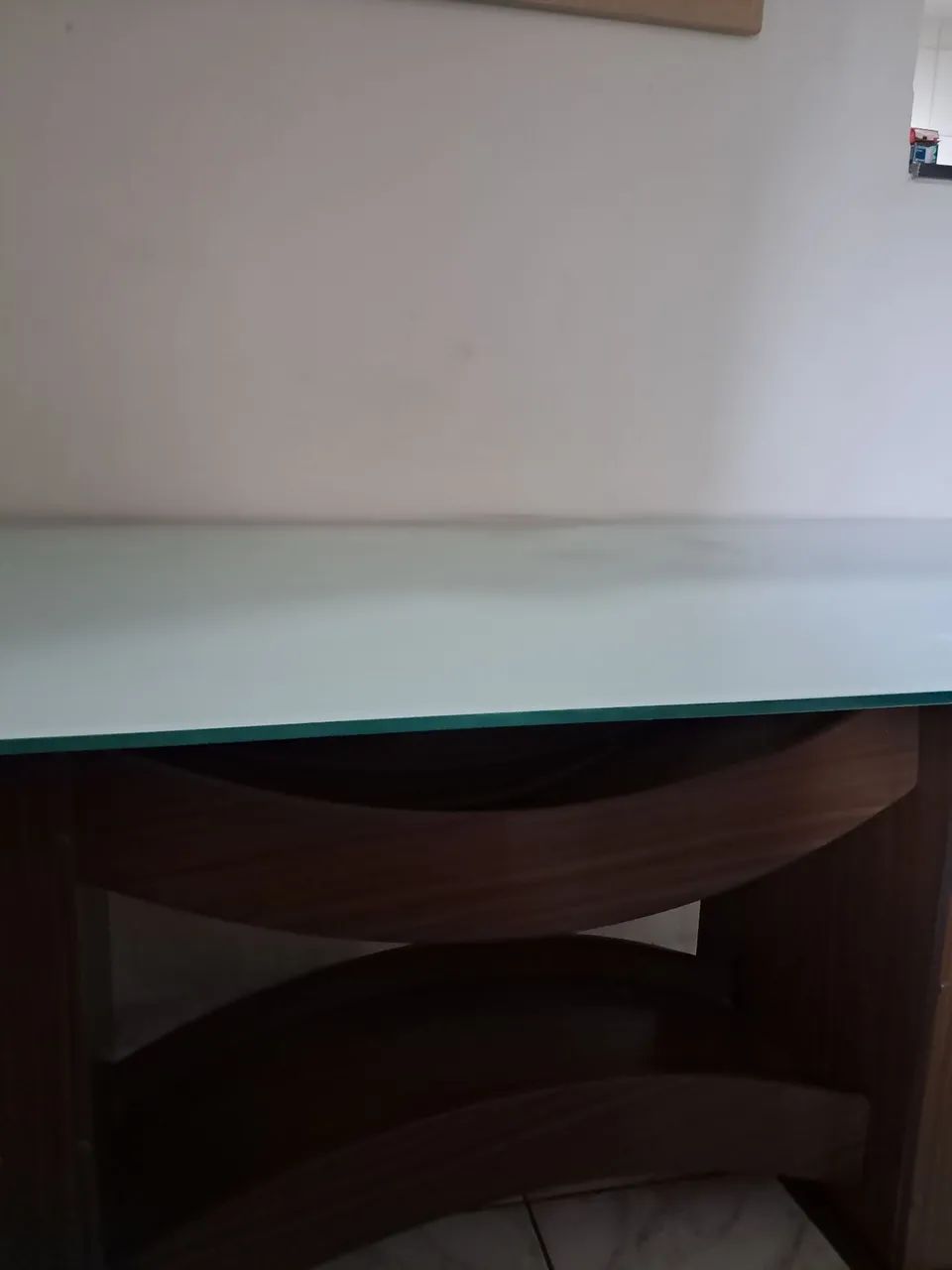 Mesa De tampo de vidro de MDF - Foto 3