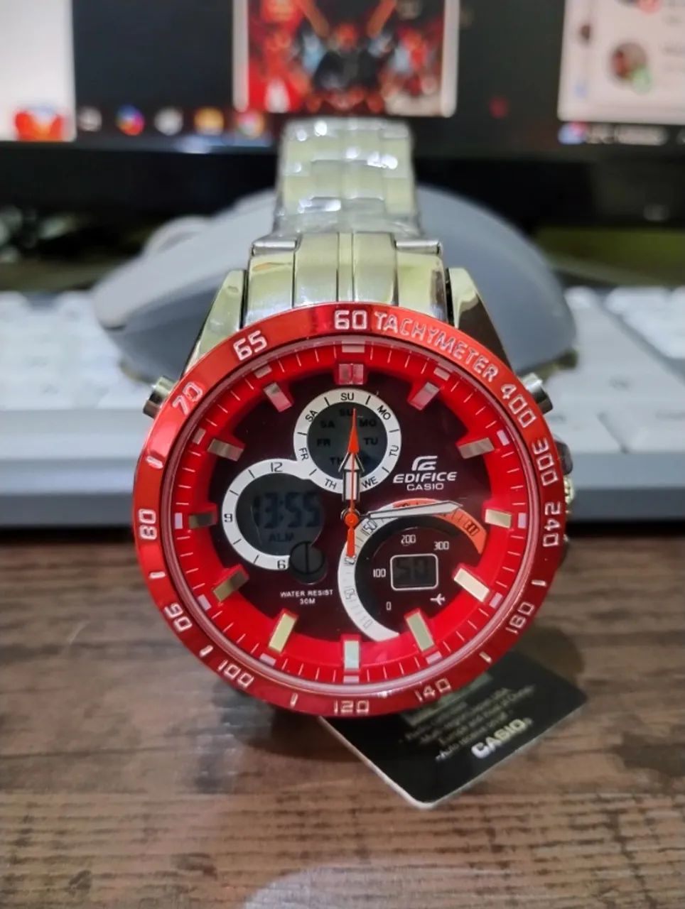 RELÓGIO MASCULINO ESTILO EDIFICE - VISUAL ESPORTIVO E SOFISTICADO. CORRA, ANTES QUE ACABE