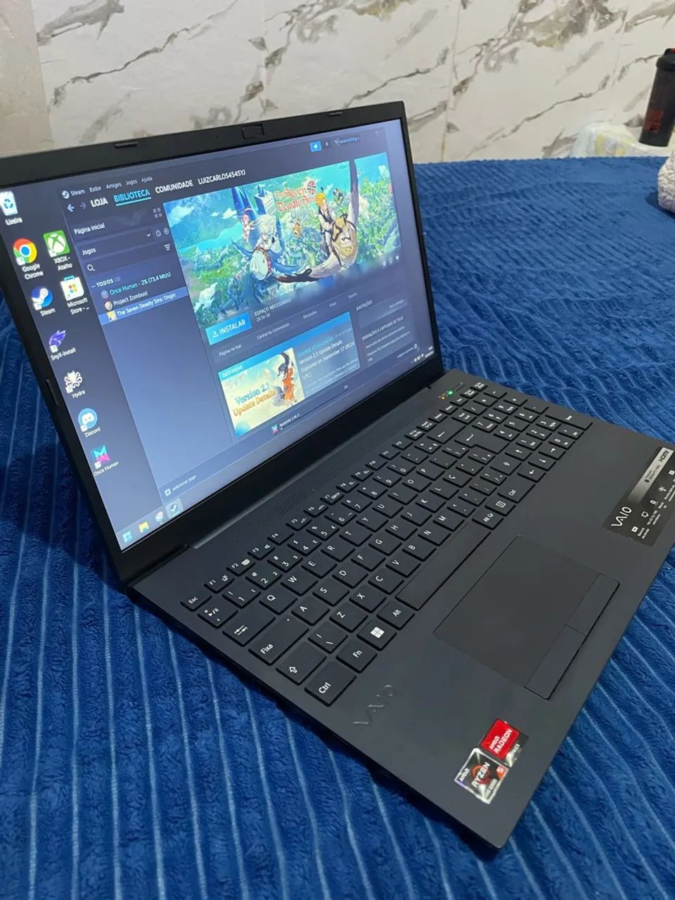 Notebook VAIO Ryzen 5 5500U 15.6 FHD 