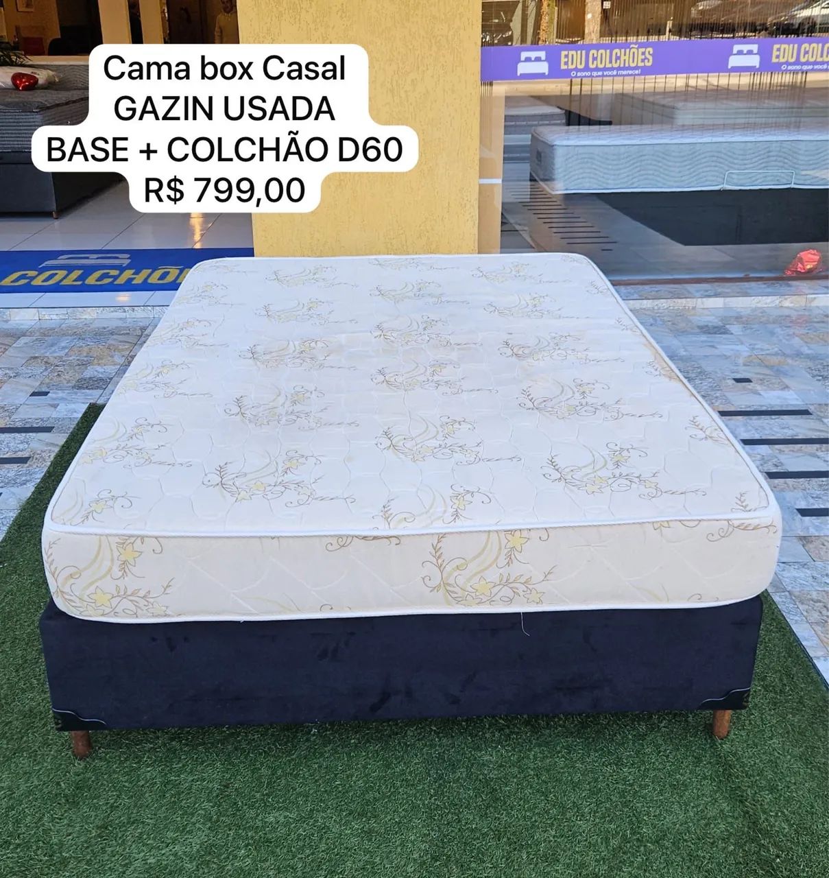 Base e colchão da Gazin casal - entregamos 