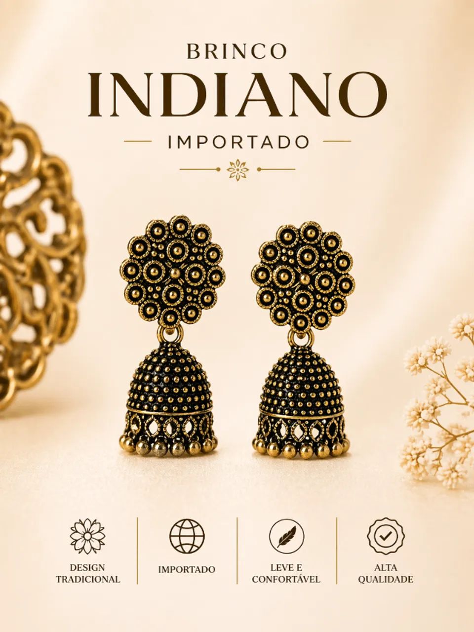 Brinco Indiano original da India - Foto 5