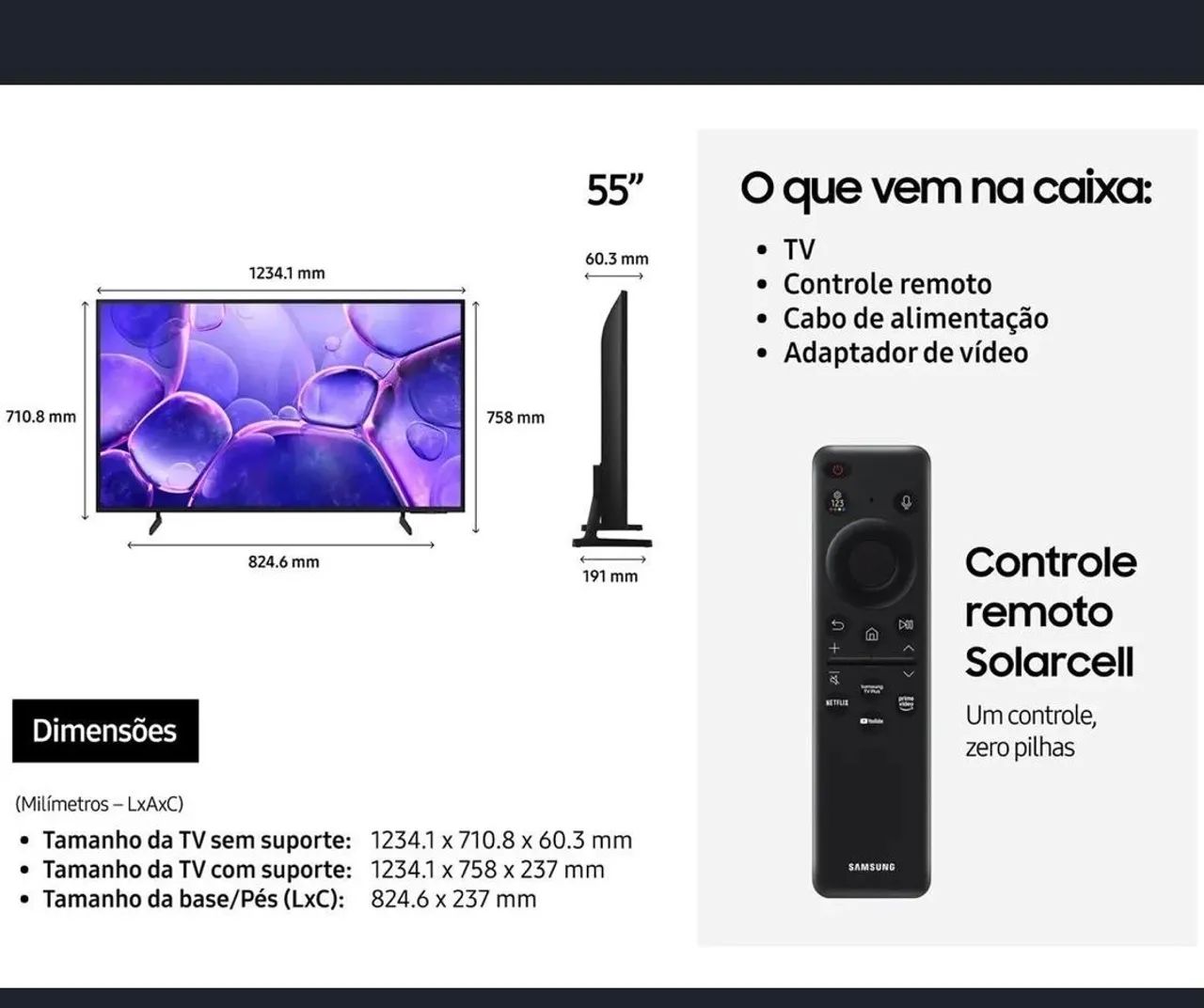 Tv smart, 55 polegadas  - Foto 2
