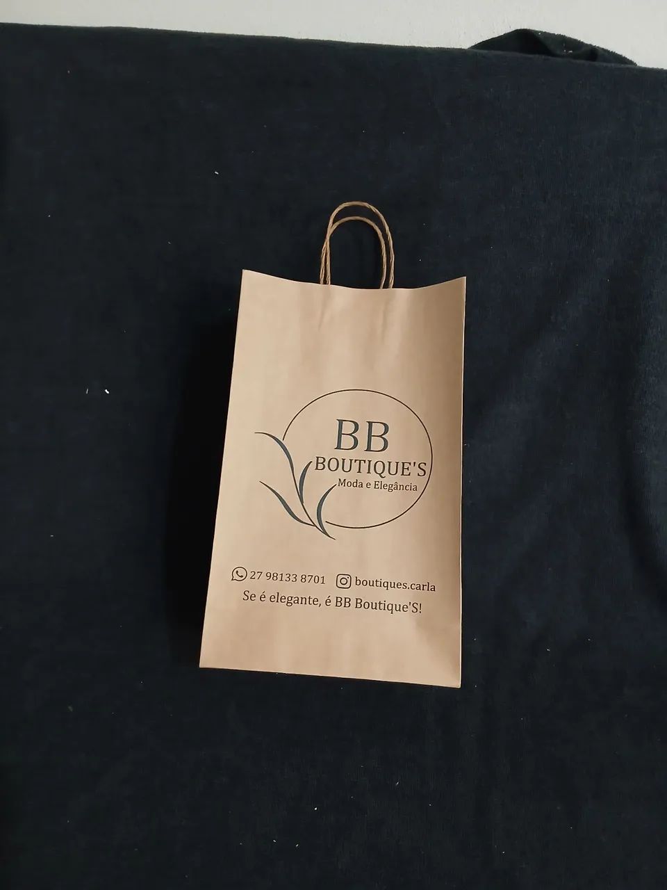 Bolsa de Papel 120g - Parda 120g Personalizada  - Foto 3