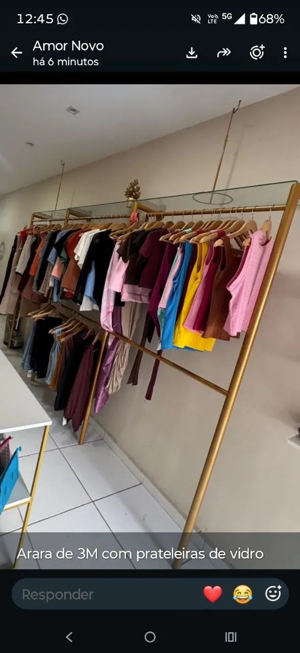 Araras de loja feminina  - Foto 4