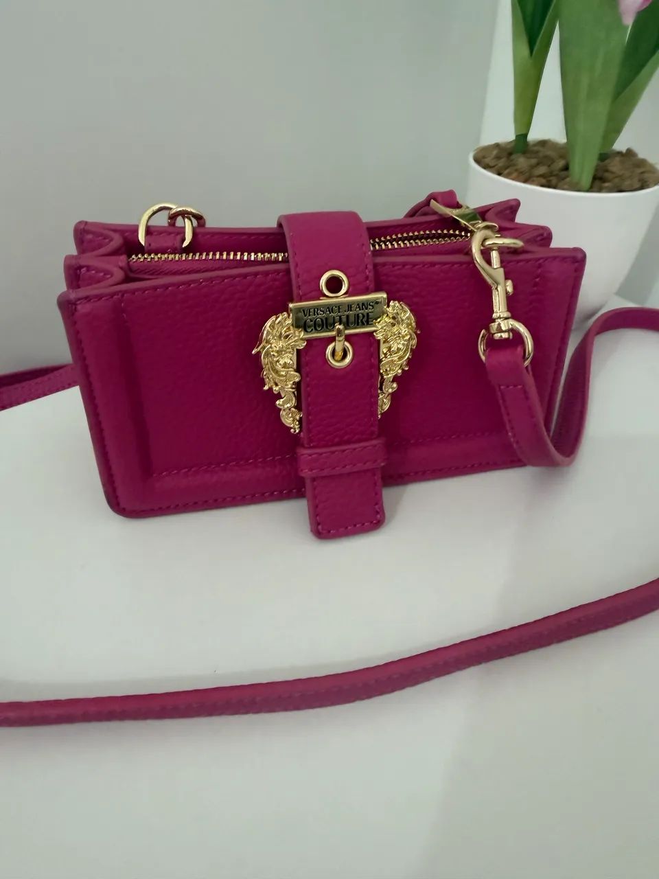 Bolsa em couro Versace jeans culture  - Foto 2
