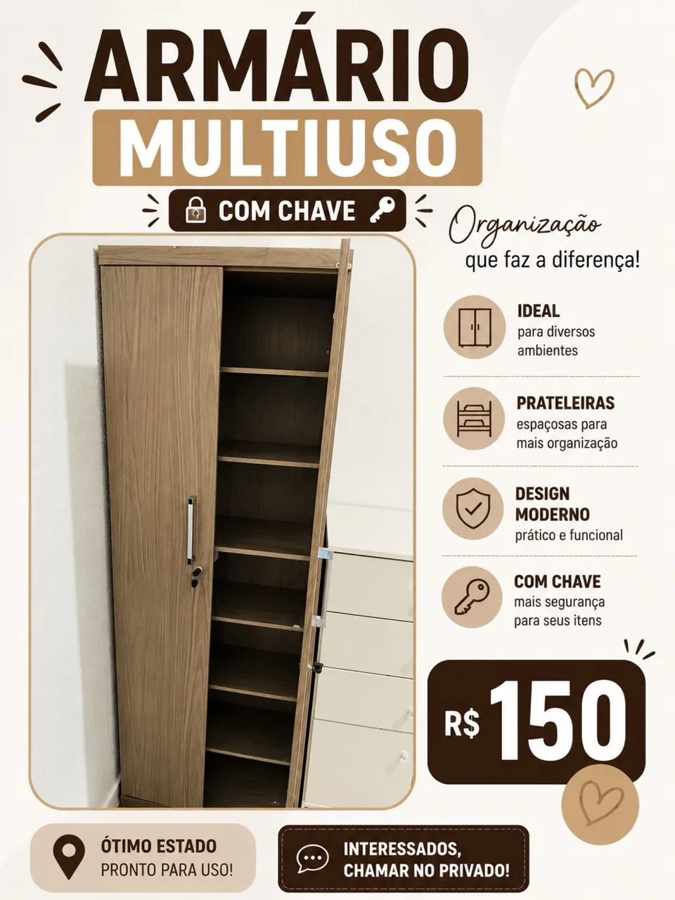     Móveis Usados em Ótimo Estado - Venda - Foto 2