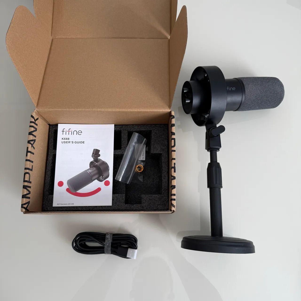 Microfone Dinâmico FiFine K688 - USB/XLR - Foto 2