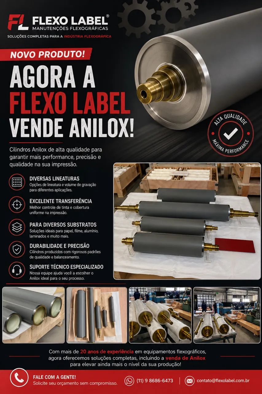 Peças, produtos e serviços para flexografia  - Foto 2