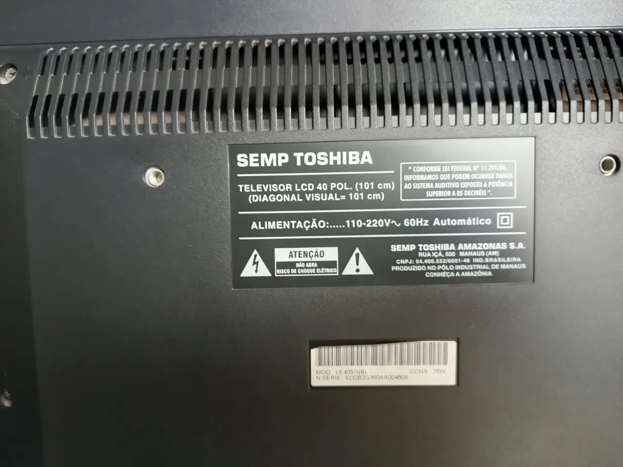 TV LCD Semp Toshiba 40 Polegadas - Foto 2