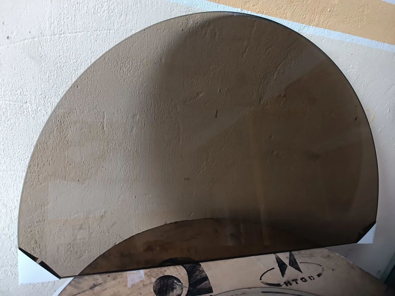 Tampão de mesa vidro 8 mm fume