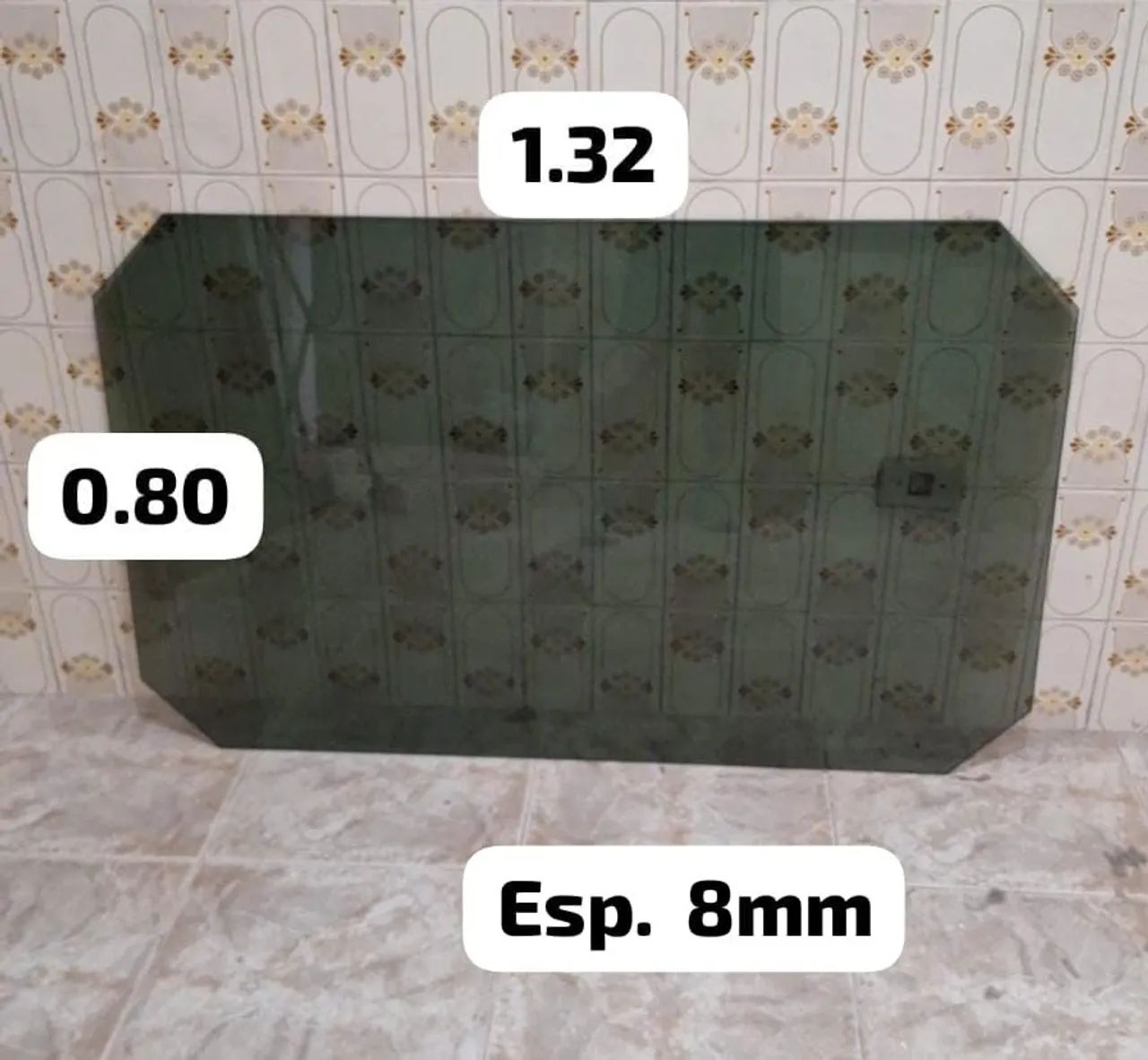 Tampo de vidro para mesa retangular  - Foto 2