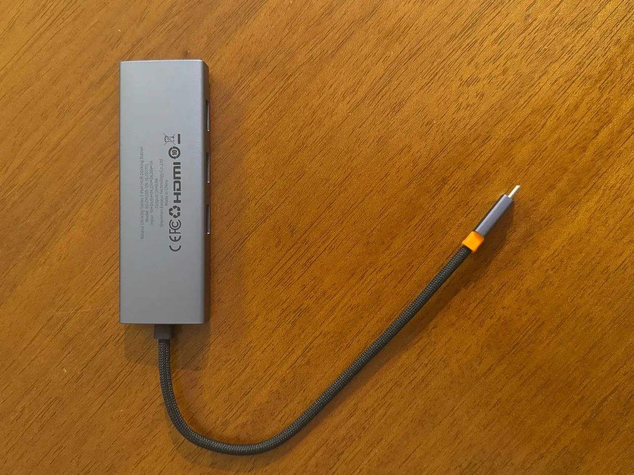 Hub USB-C Baseus UltraJoy 7 em 1 com HDMI 4K 60Hz - Foto 4