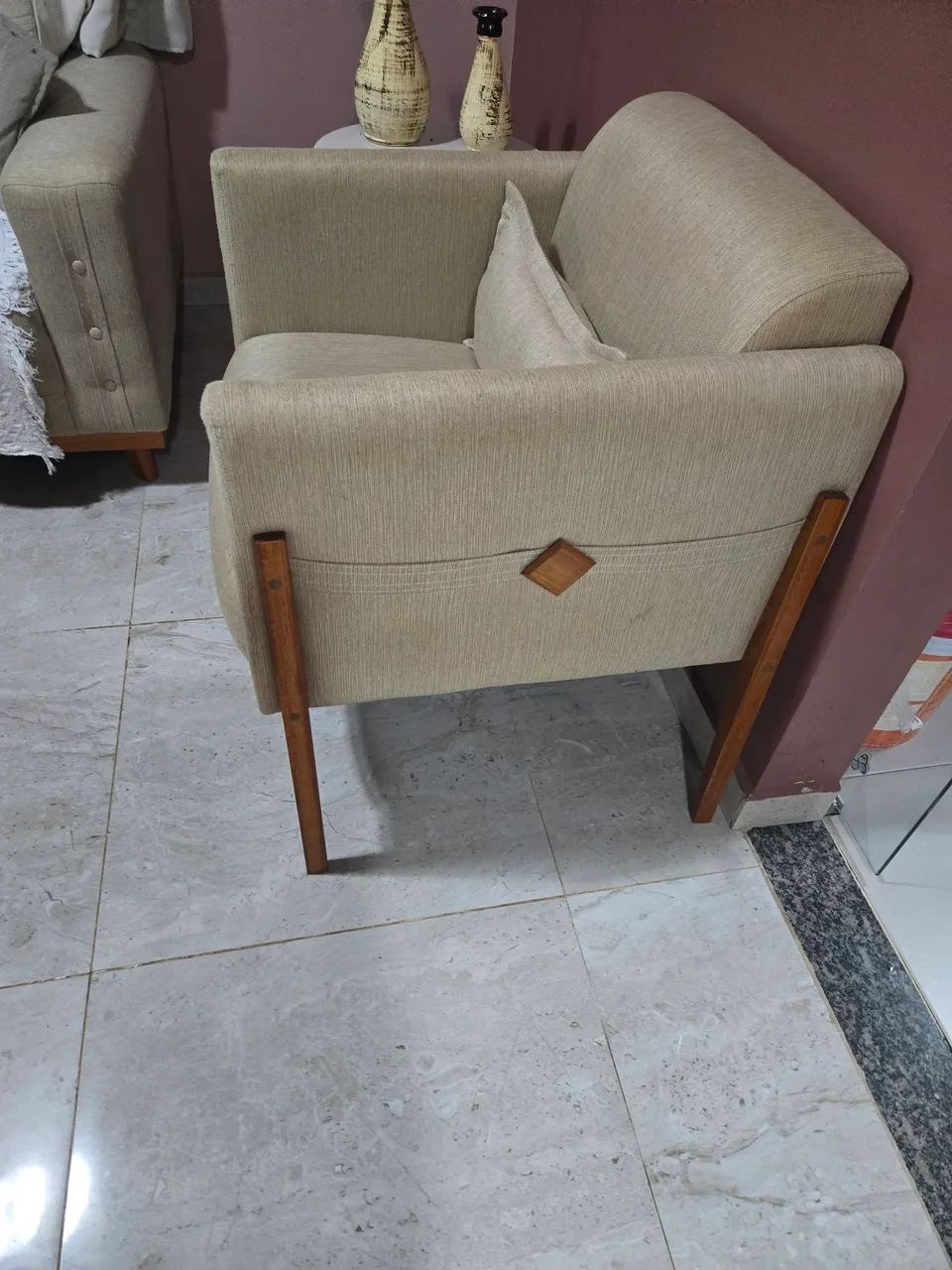 Poltrona em linho - Foto 3