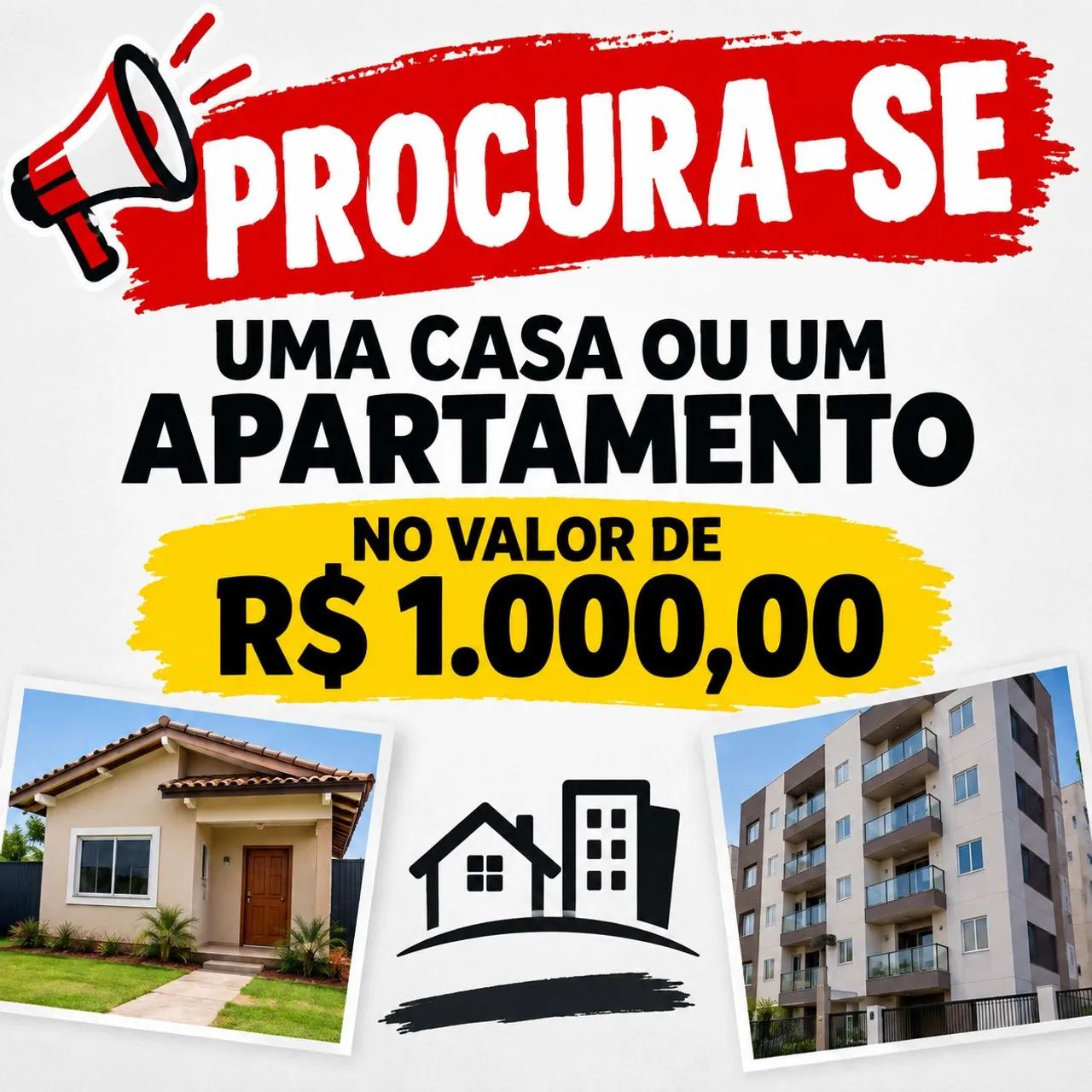 Procurou uma casa ou apartamento 