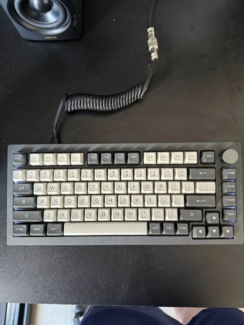 Cabo Coiled USB-C Teclado Mecânico Aviator 1,5m