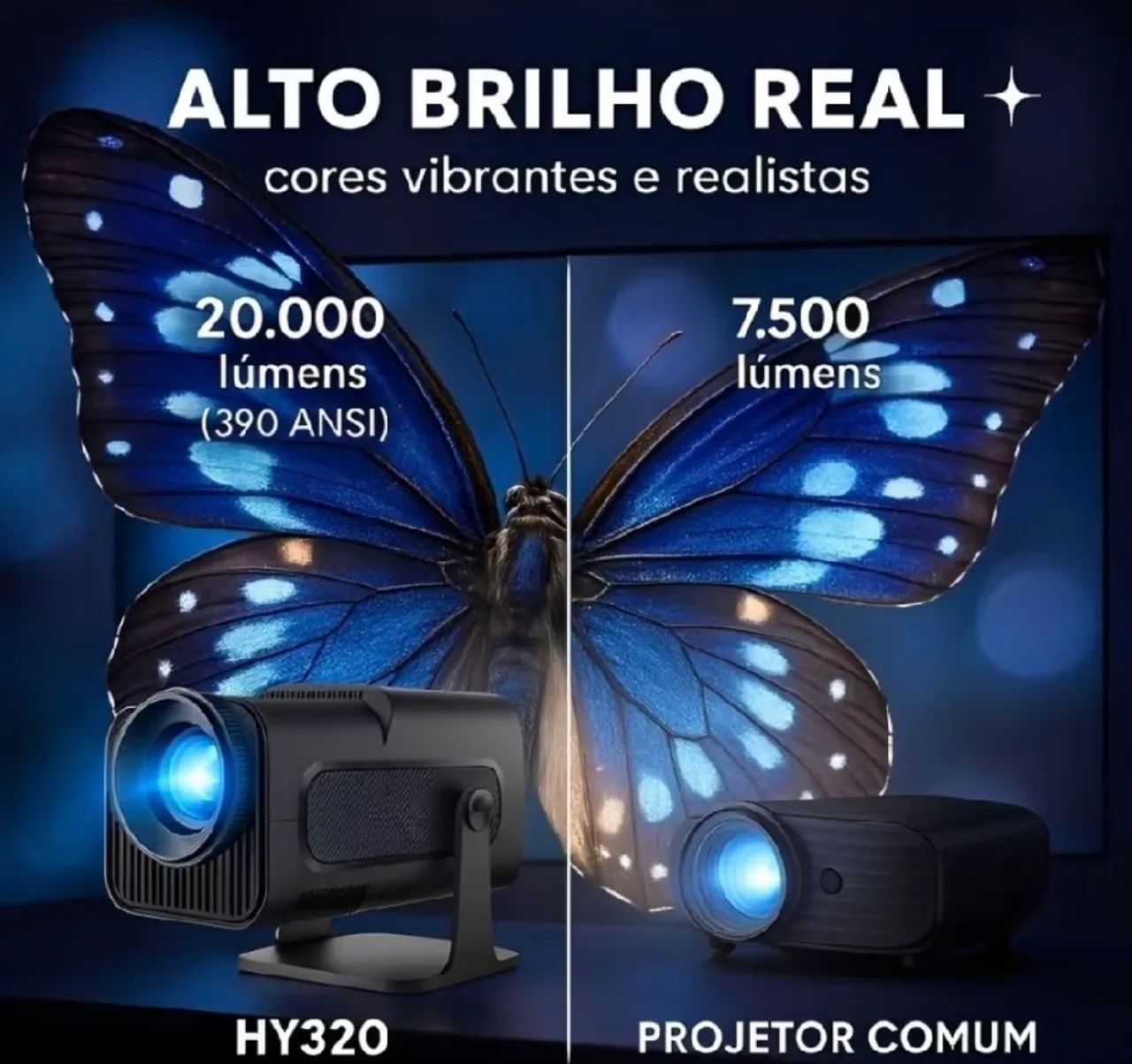 PROJETOR INTELIGENTE HY 320 4K - Foto 2