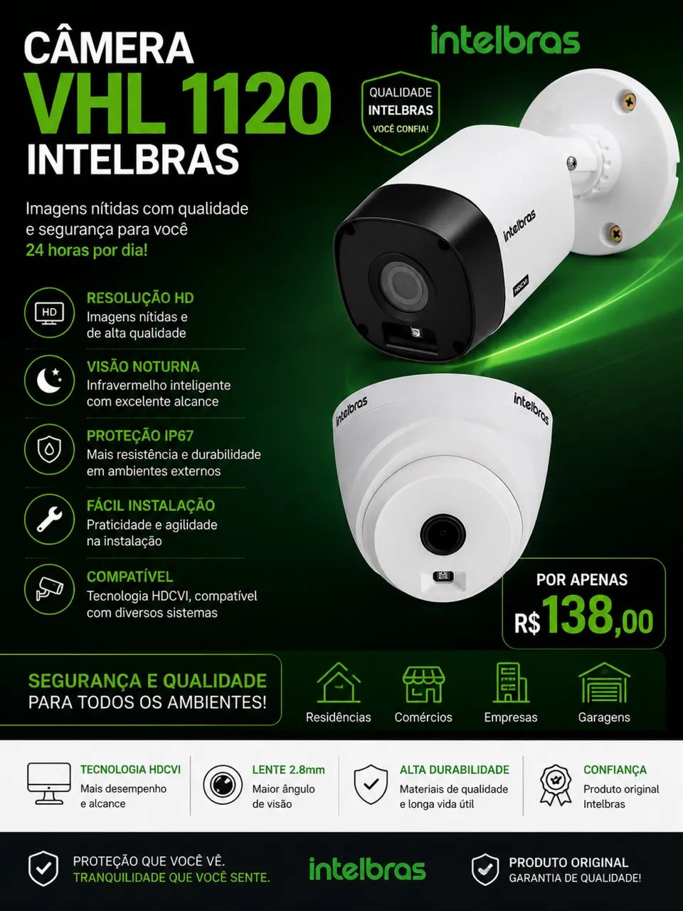 Câmera intelbras 20 MT 