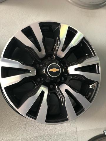Rodas Aro 18 Original S10 LTZ Trailblazer Preta Diamantada - Foto 3