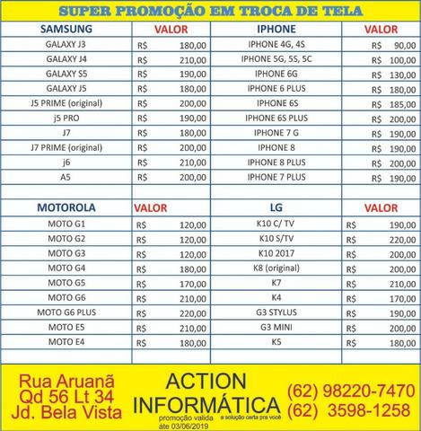 Promoção em troca de tela