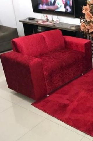 Sofá 2 Lugares Suede Novo Promoção - Foto 4