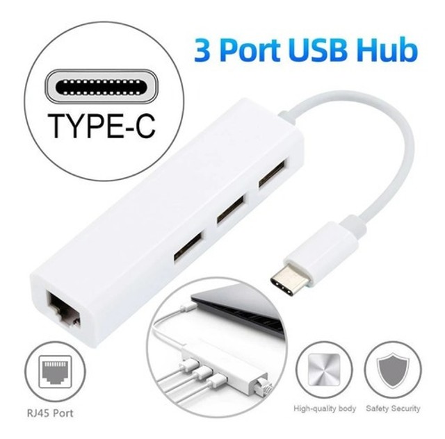 Cabo Adaptador Conversor Tipo C Rede Ethernet Rj 45 Usb 3.1 - Foto 2