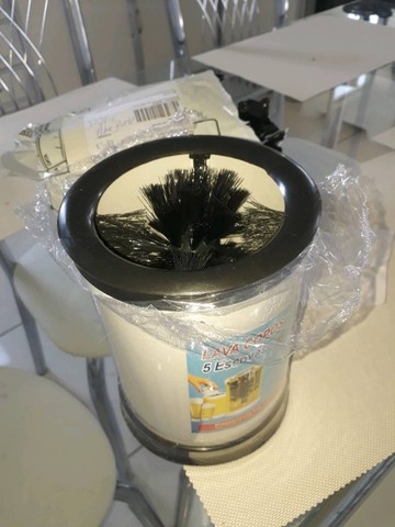 Lavador de copos 5 escovas manual de pia cozinha restaurante bar  - Foto 5