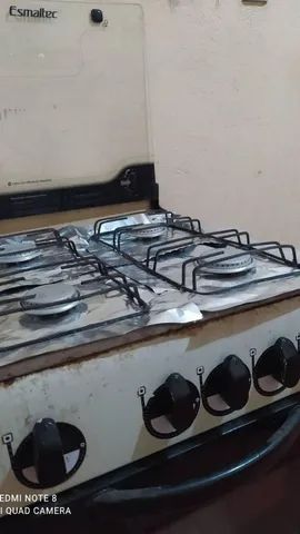 FOGAO 4 BOCAS COM BOTIJAO DE GAS CHEI, NO PREÇO. - Foto 4