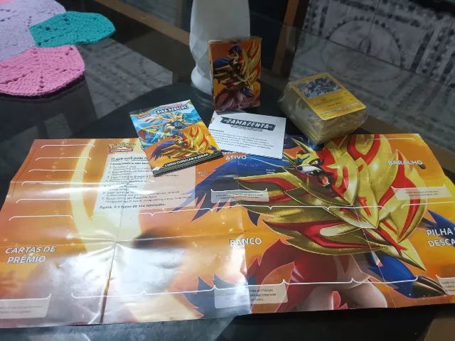 Pokemon 2 Deck Rixa Rebelde Zacian + Zamazenta Copag Cartas em