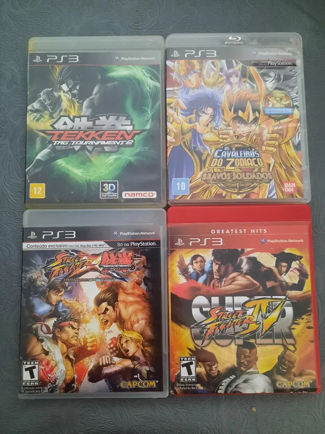 Jogos de Luta para PS3 (UFC, WWE, Dragon Ball, Naruto, Cavaleiros, Mortal  Kombat, Street Fighter) - Mídia Física Original