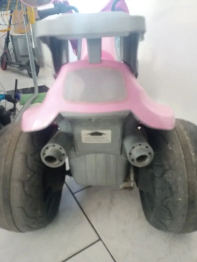 Mini Moto Motoca Elétrico Infantil Rosa Turbo Magic Toys