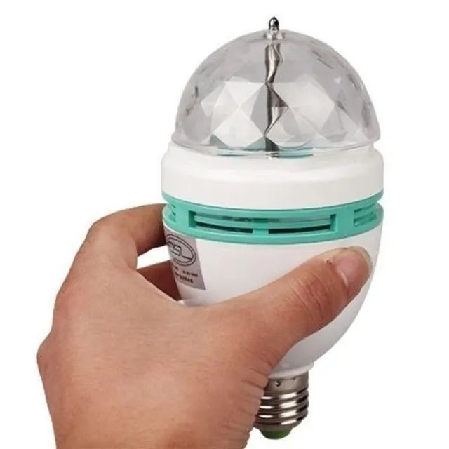 Oferta!!! Lampada Led Rgb Globo Giratoria Bola  - Foto 3