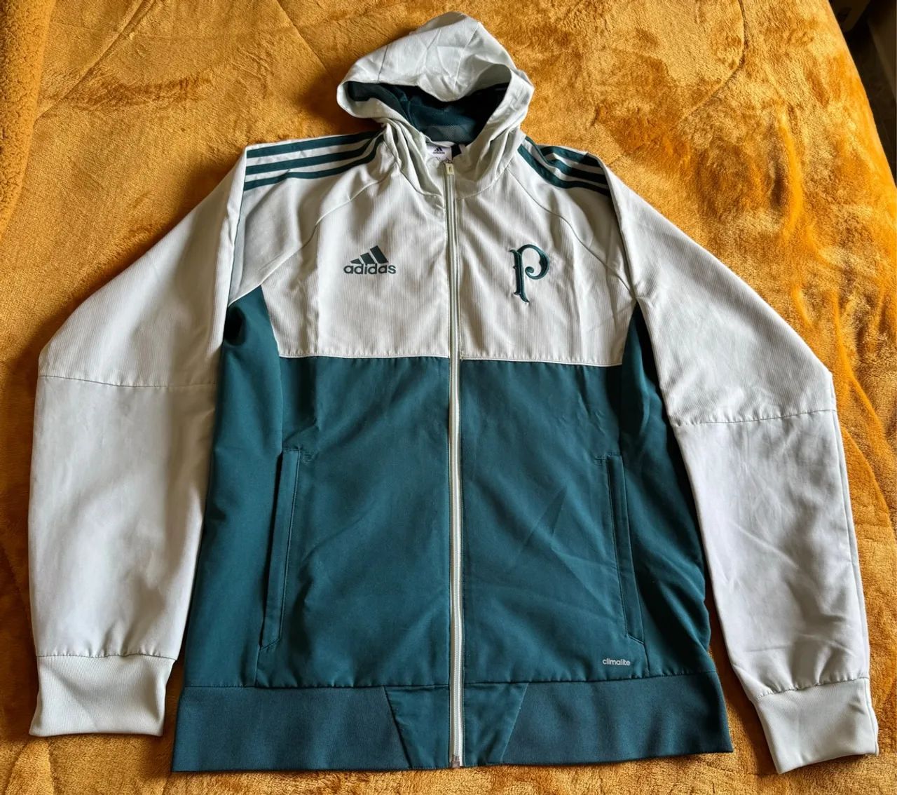 Jaqueta adidas Palmeiras branca 2017 - Foto 4