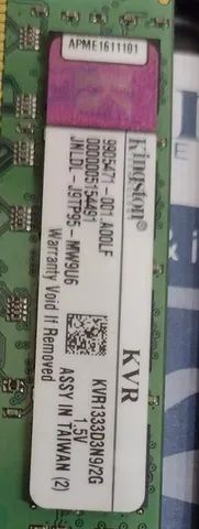Memória Ram Kingston 2gb Ddr3 1333mhz Kvr1333d3n9/2g - Foto 6
