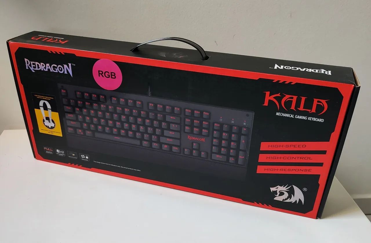 Teclado Gamer com Switch Mecânico Redragon KALA (K557) ABNT2 Revisão DIY - Switch Brown