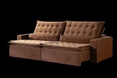 Sofá retrátil reclinável 2,30m Chuck  - Foto 2