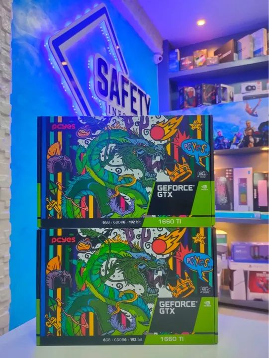 Placa de Vídeo GeForce GTX 1660 Ti 6GB GDDR6 - PCYES