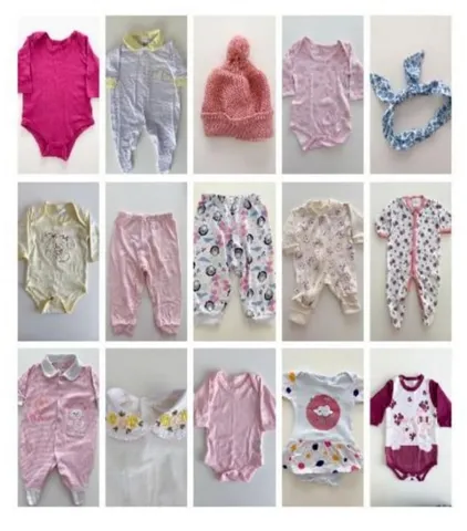 Lote de Roupas para Bebê Menina, Roupa Infantil para Bebê Usado 89635990