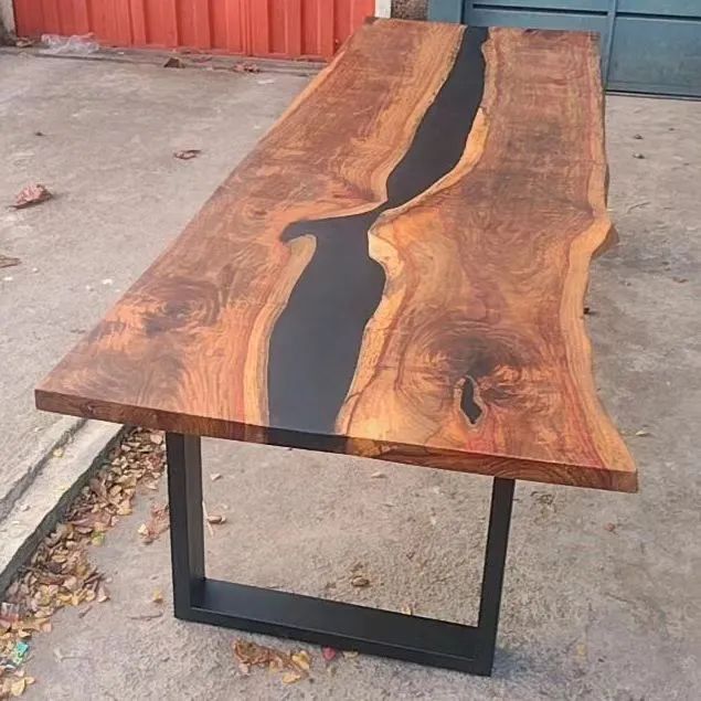 Mesa de Madeira Rústica 10 lugares Rivertable - Foto 3