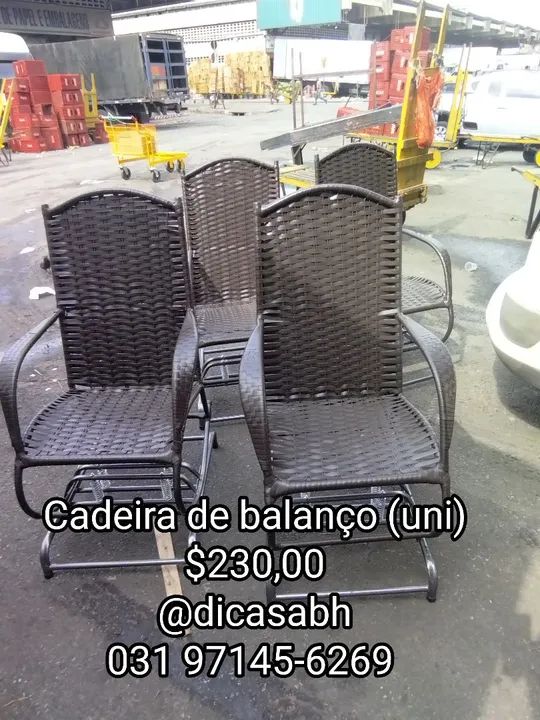 Cadeira de balanço 4 molas molas @dicasabh  - Foto 4