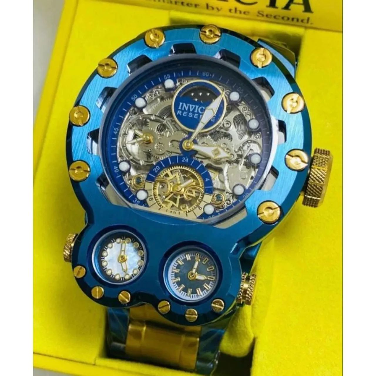 Relógio INVICTA AUTOMÁTICO Modelo MAGNUM BOLT ZEUS TRIA LANÇAMENTO  - Foto 4