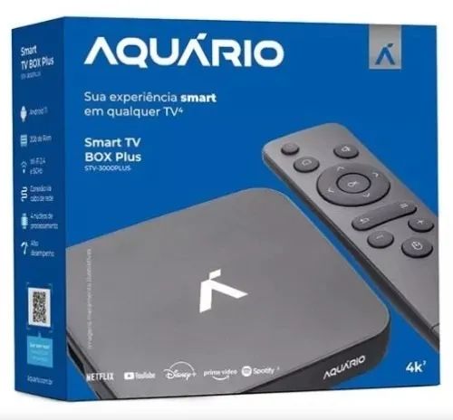 Tv Box Aquário Stv-3000 Plus 4k 16gb Preto Com 2gb Ram - Foto 3