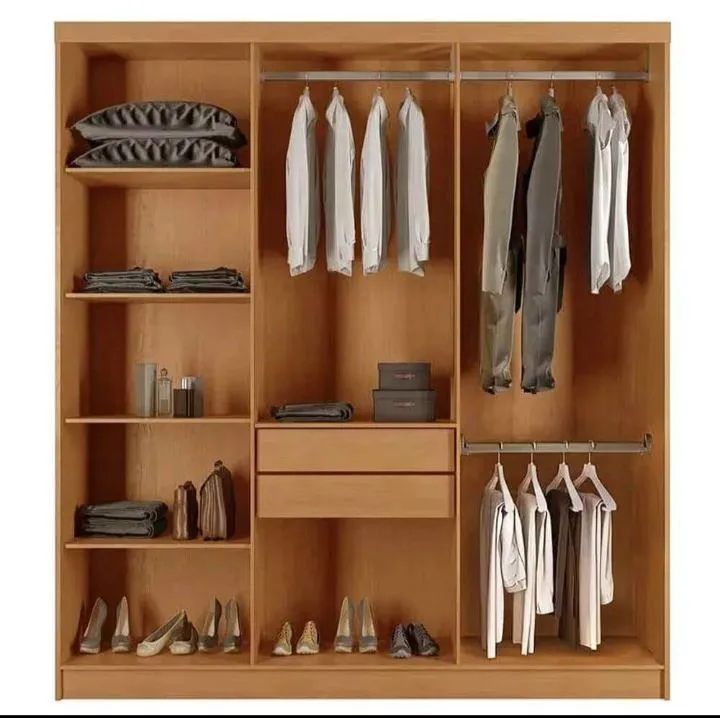 Guarda-roupa de 6 Portas 100% MDF detalhes ripado  - Foto 2