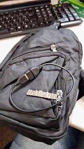 Bolsa de ombro masculina anti-roubo com entrada para carregador usb - Foto 5