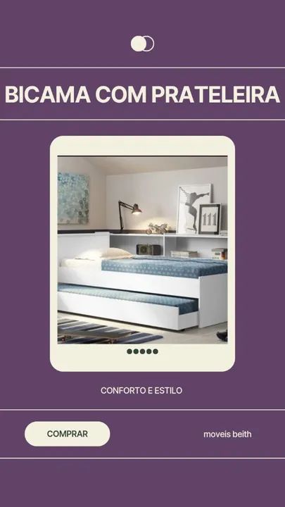 Promoção Bicama com Prateleira Lateral - 28/11   