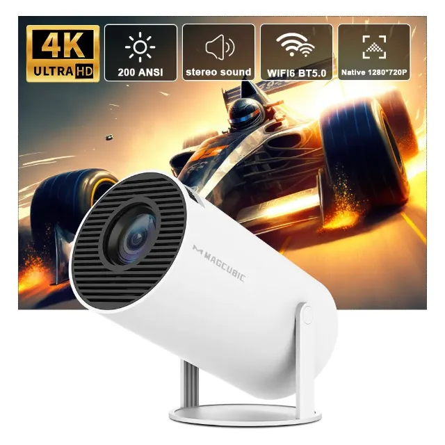 Projetor HY300 (Android, Wi-Fi, HDMI, USB, Bluetooth)