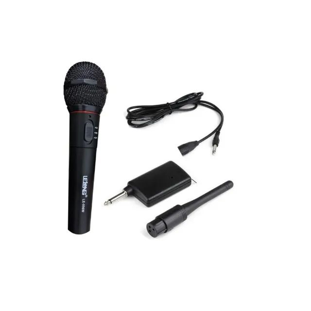 Microfone Sem Fio Le-996w Lelong Completo Profissional Uso Geral Loja Coimbra Computadores - Foto 4