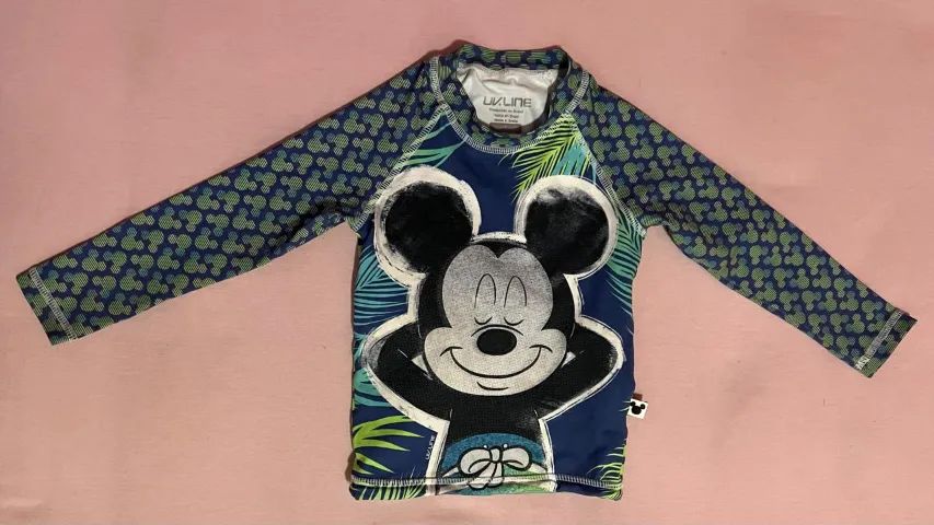 Camisa Proteção UV Mickey - TAM. 1 ano
